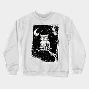 Midnight Owl Hunt for Dinner Crewneck Sweatshirt